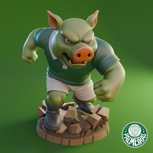 Porco do Palmeiras – STL para Impressão 3D / Palmeiras Boar – 3D STL for Printing