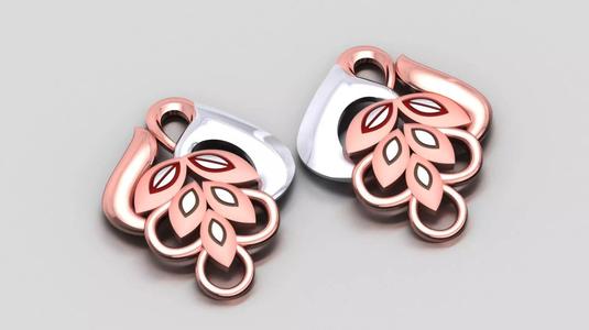 DUAL-TONED EARRINGS