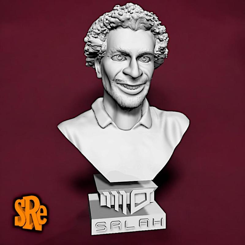 Mo Salah Bust - Mohamed Salah Hamed Mahrous Ghaly striker of Egypt and Liverpool F. C.