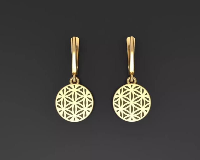 Flower of Life earrings