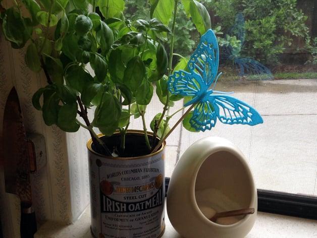 Monarch Butterfly Plant Critter (decorative pick)