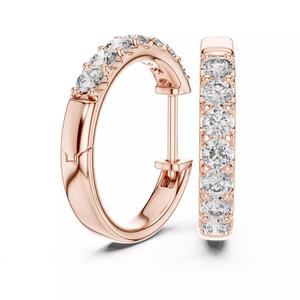 Diamond Hoops Earrings 3dm stl renders animation videos details