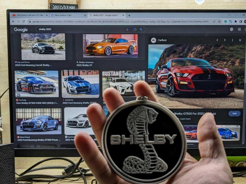 Automobile logo keychain Ford Mustang Shelby