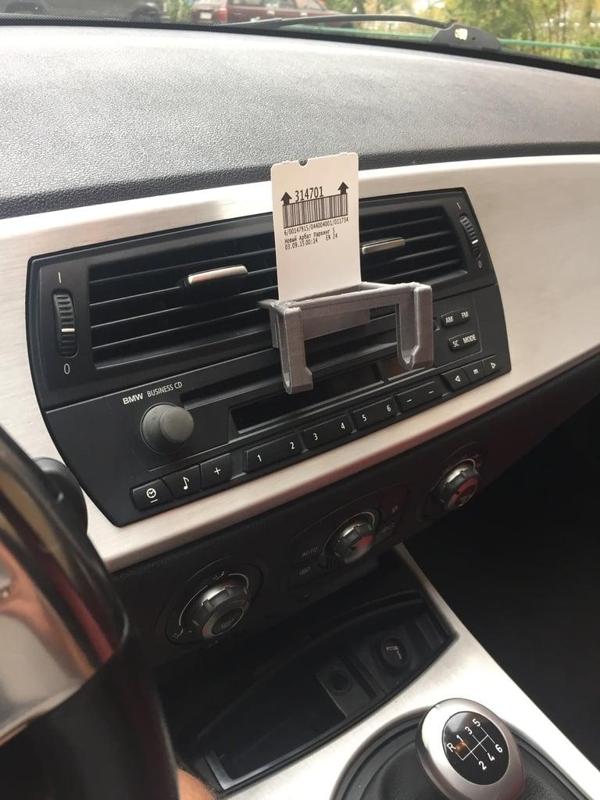 Iphone6 and parking card holder for BMW vehicles