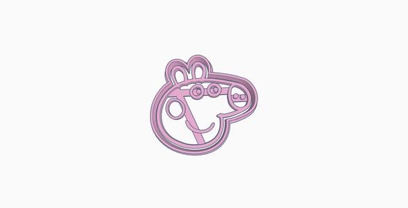 PEPPA PIG HEAD COOKIE CUTTER