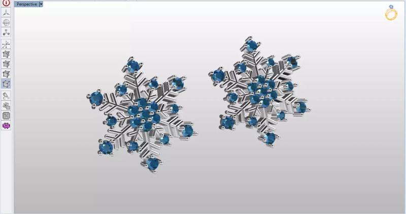 snow jewelry earrings