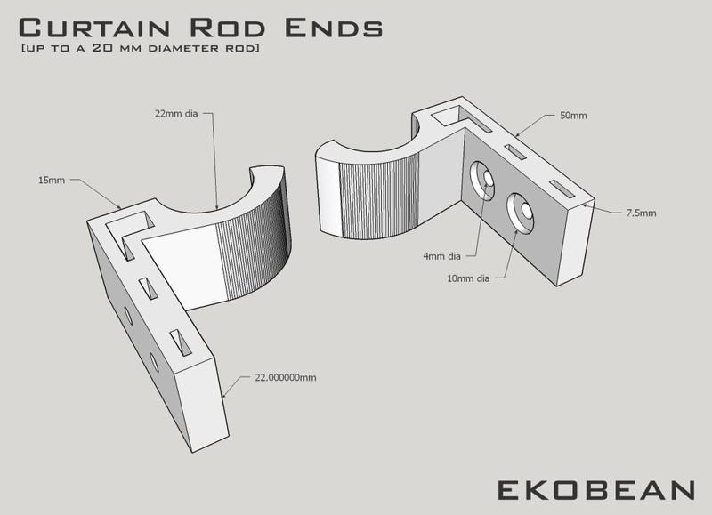 Curtain Rod Supports / Ends
