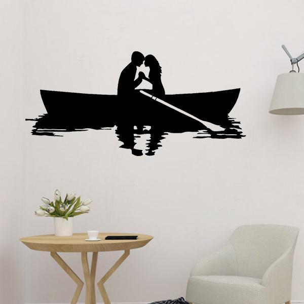 Couple on The Boat Wall Design