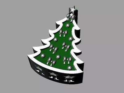 Christmas tree bead