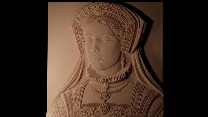 Queen Elizabeth I CNC 3d Print High Relief Sand Casting