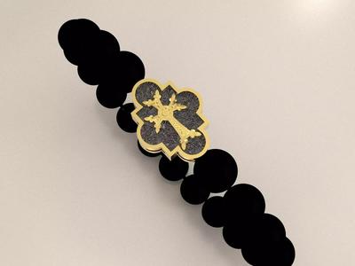 mens quartz bracelet with a cross