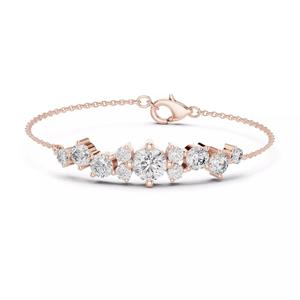 New Cluster Design Round Diamond Bracelet Woman 3DM STL Video