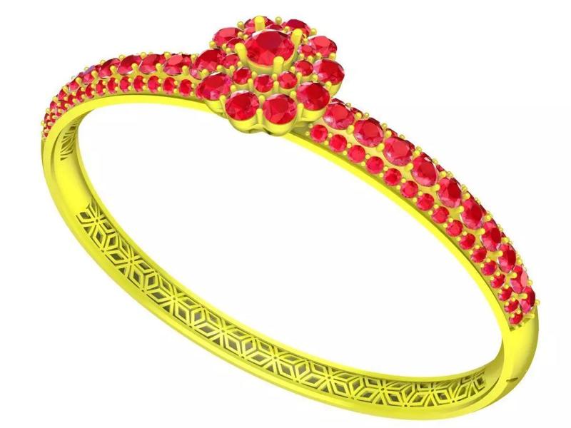 Luxury Diamond Bangle Bracelet 3D Print Model A5700