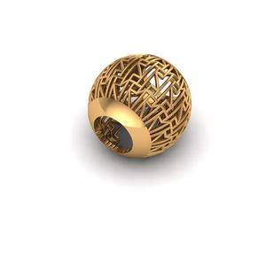 Jewelry gold plated ball bead