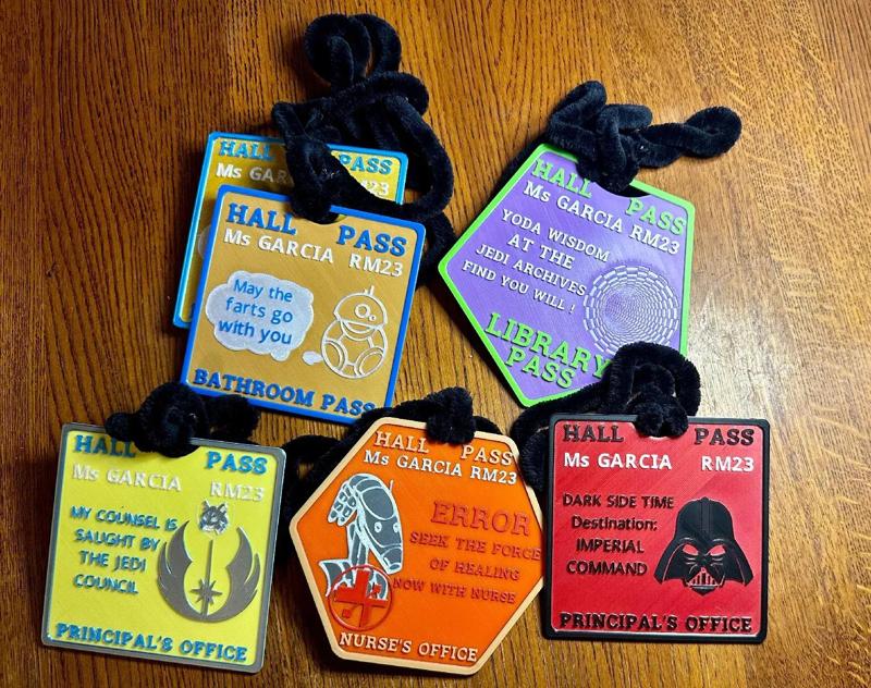Hall Pass - Star Wars themed - multi-color noAMS