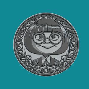 Edna Mode Print Model Edna Mode Medallion Edna Mode Wall Decor