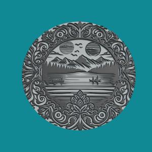 Lake Medallion Lake 3d Print Model