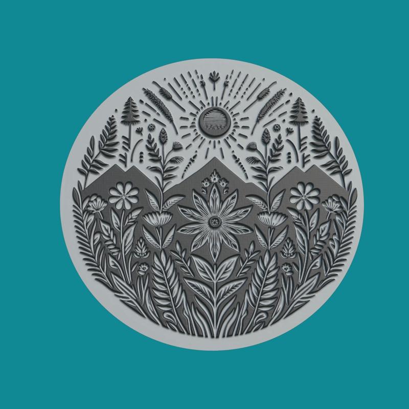 Meadow Medallion Meadow 3d Print Model