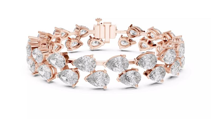 Pear Tennis Bracelet 3dm stl renders Animation video details