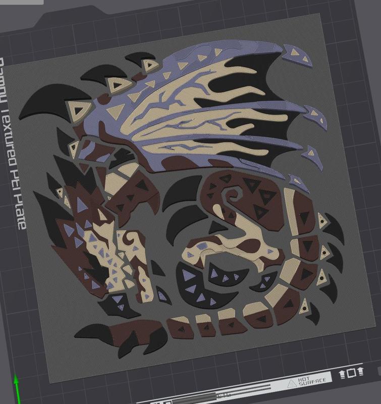 GUARDIAN RATHALOS - ICON PLATE FROM MONSTER HUNTER (MULTI COLOR)