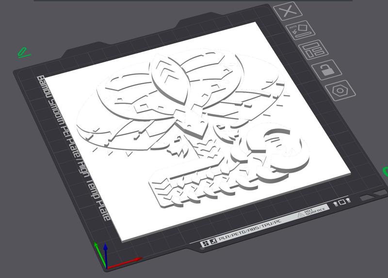 HIRABAMI- ICON PLATE FROM MONSTER HUNTER (SINGLE COLOR)