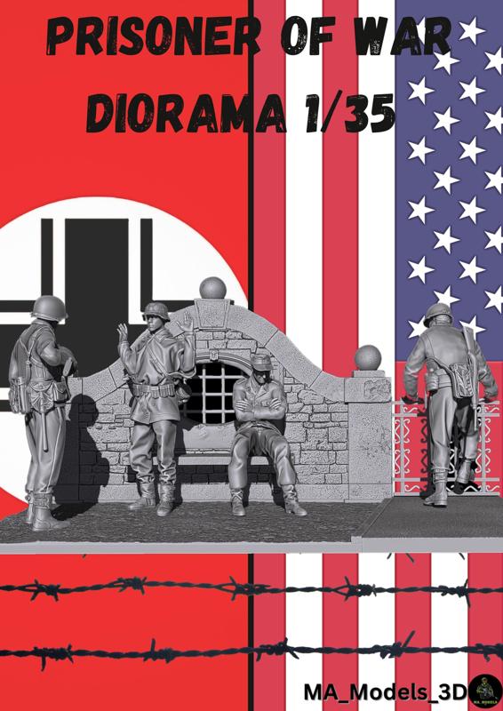 MA Models prisoner of war Diorama 1/35
