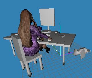 3D MODEL GAMER GIRL