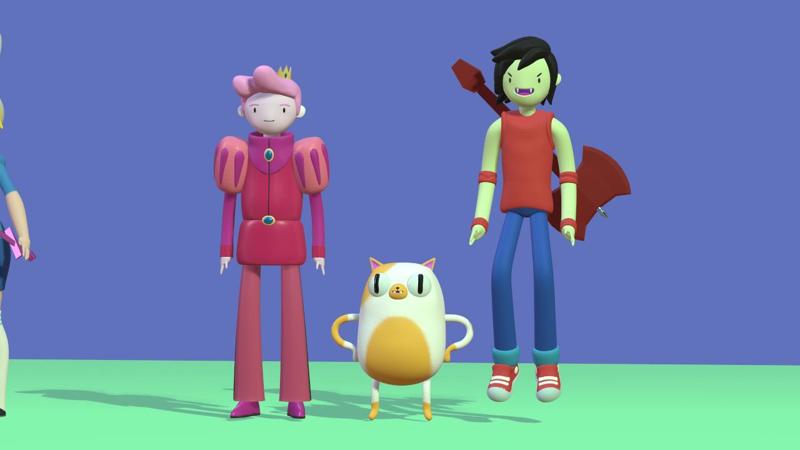 Adventure time marshall lee, cake, sweet prince