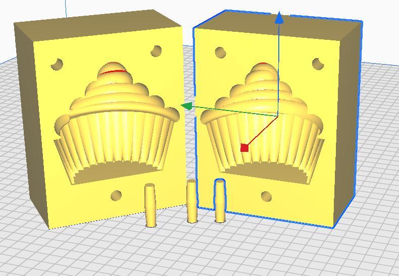 Cupcake mold bath bomb, snow ball