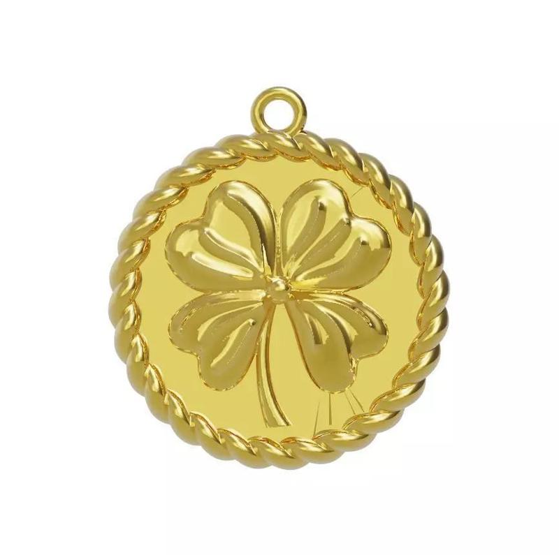 Leaf Coin Necklace