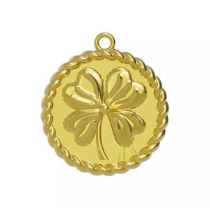 Leaf Coin Necklace