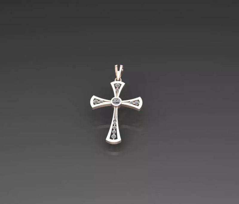 beautiful and amazing cross with diamonds