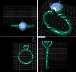 twist wire ring