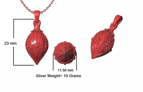 Christmas Tree Necklace Design