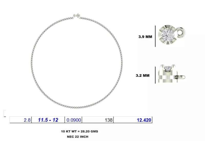 Tennis Necklace