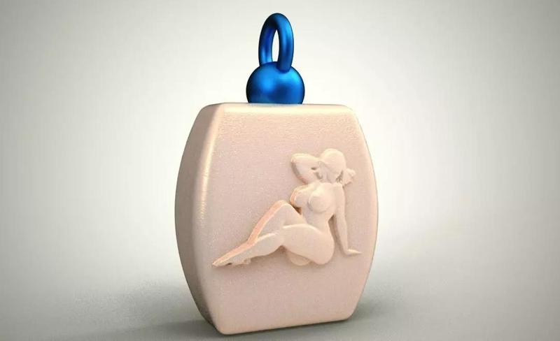 Girl Embossed Pendant