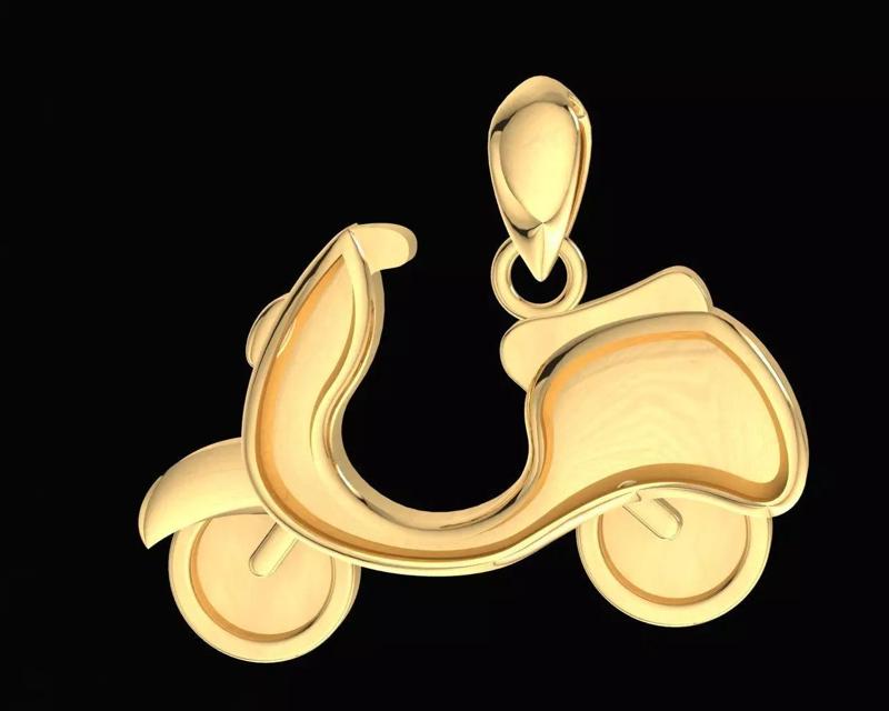 57a vespa pendant motobike pendant