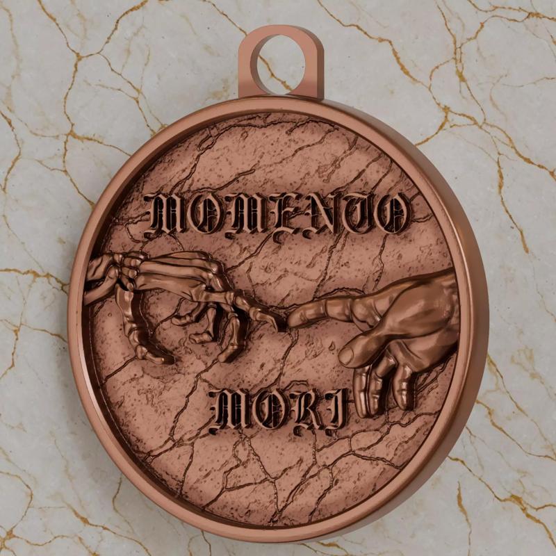 Momento Mori - In the act of creation mortality was born-pendant