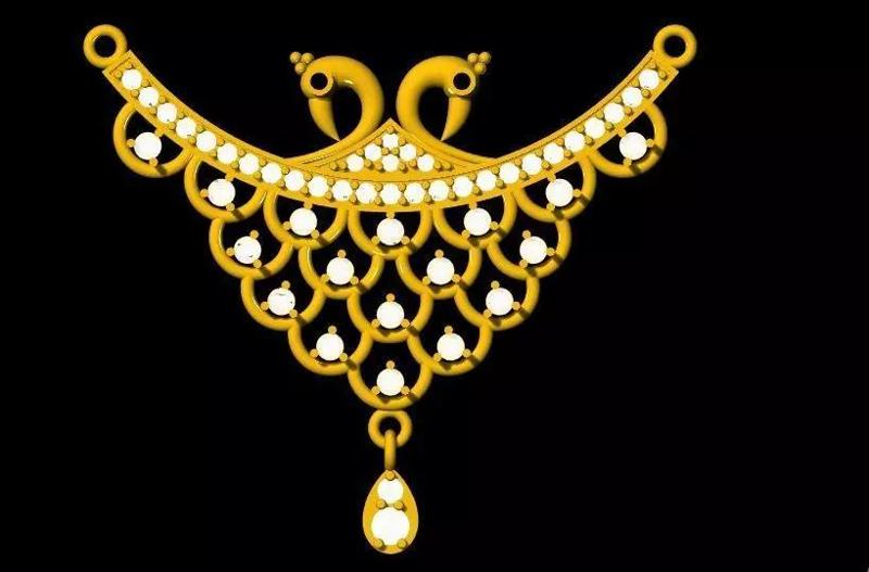 peacock tanmaniya pendant 3dm file