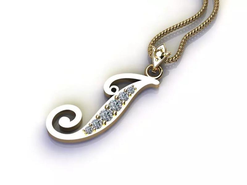 Fancy Font Style Pendant I