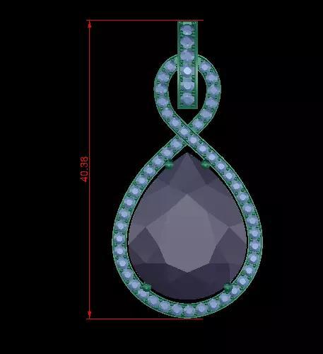 Pearl and Diamond Pendant V2