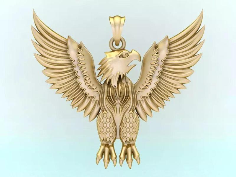 Eagle pendant - Bird pendant
