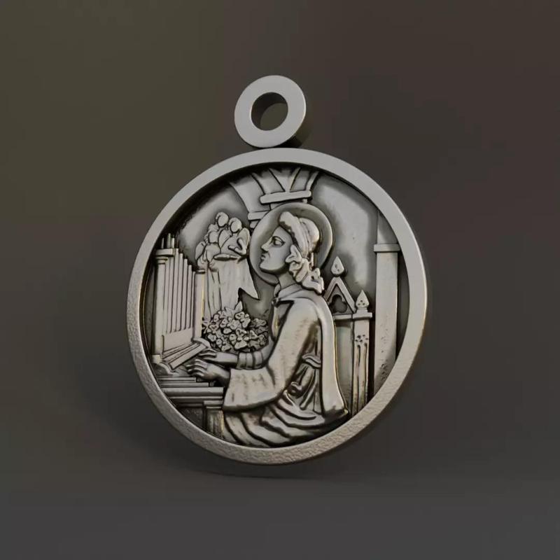 saint Cecilia medal