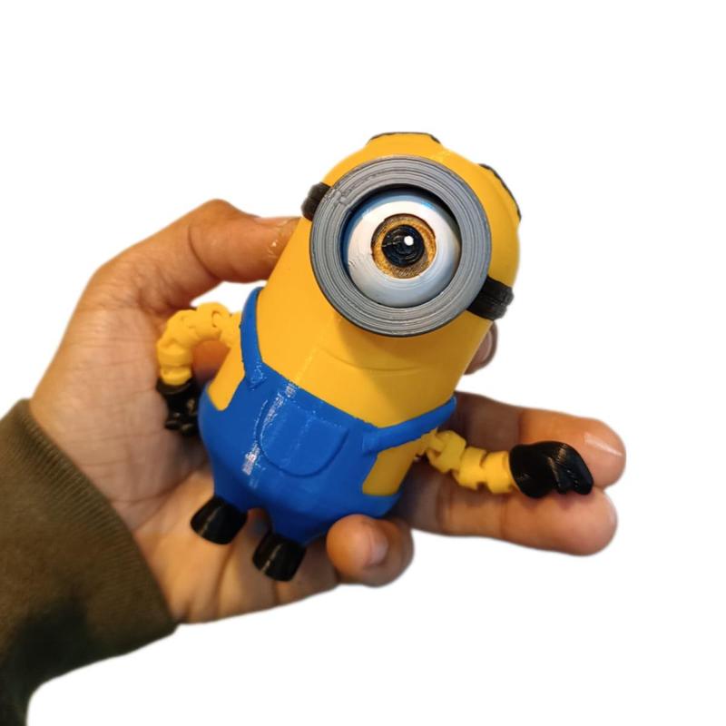 minion articulated flexi exploded view color printing