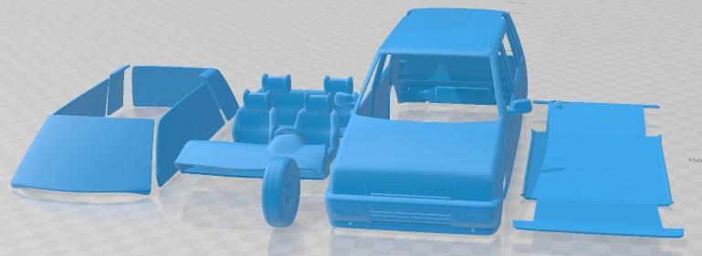 Daewoo Tico 1993 Printable Car