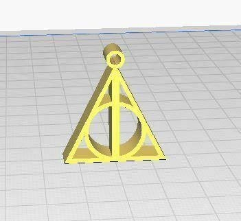 Mini Deathly Hallows key chain