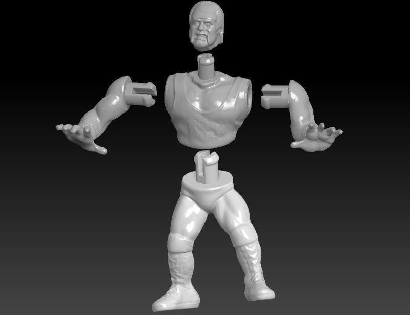 Hulk Hogan vintage WWF action figure