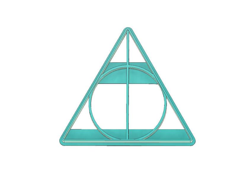 HARRY POTTER COOKIE CUTTER, DEATHLY HALLOWS COOKIE CUTTER, DEATHLY HALLOWS