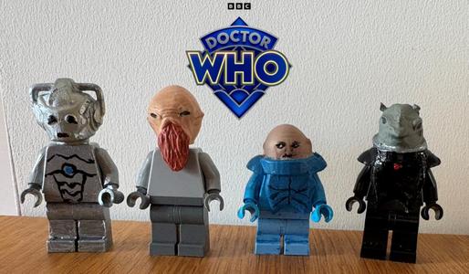 LEGO Doctor Who alien heads & accessories