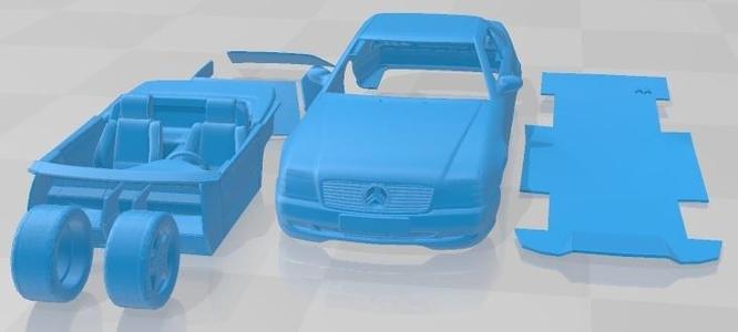 Mercedes SL500 AMG R129 1989 Printable Car